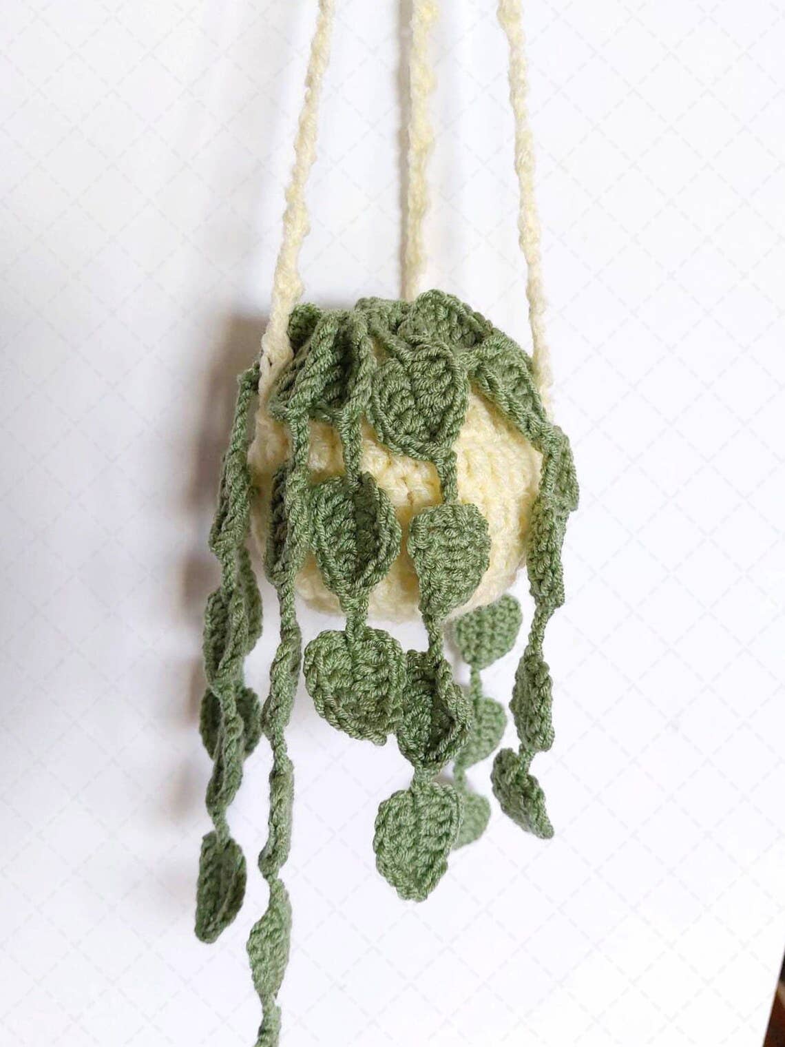 Crochet Plant Hanging Ornament, Houseplant Decor, Home Decor