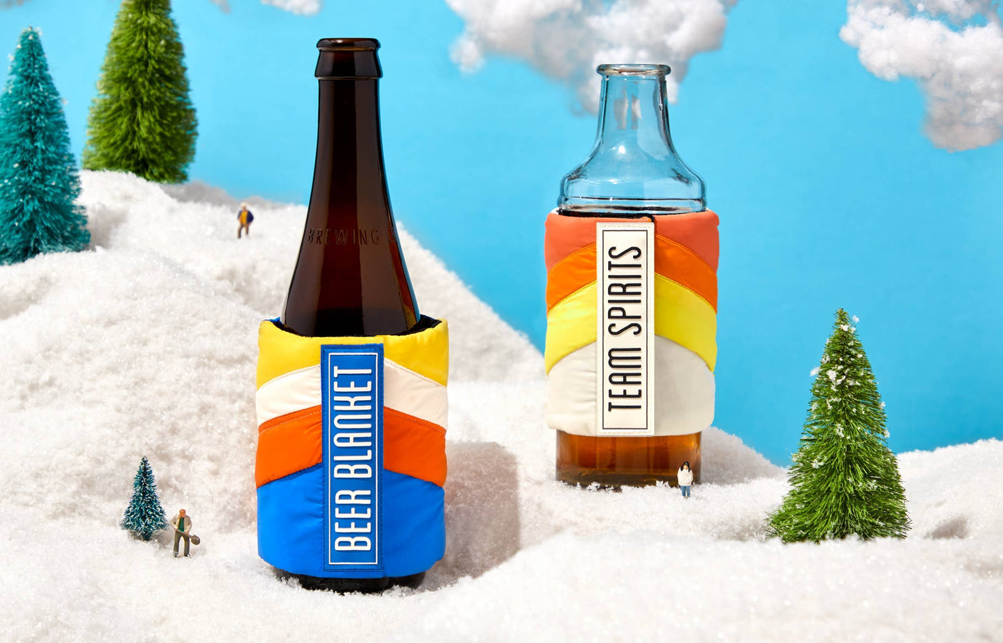 Brass Monkey Beer Blanket Puffyvest Coozie Set