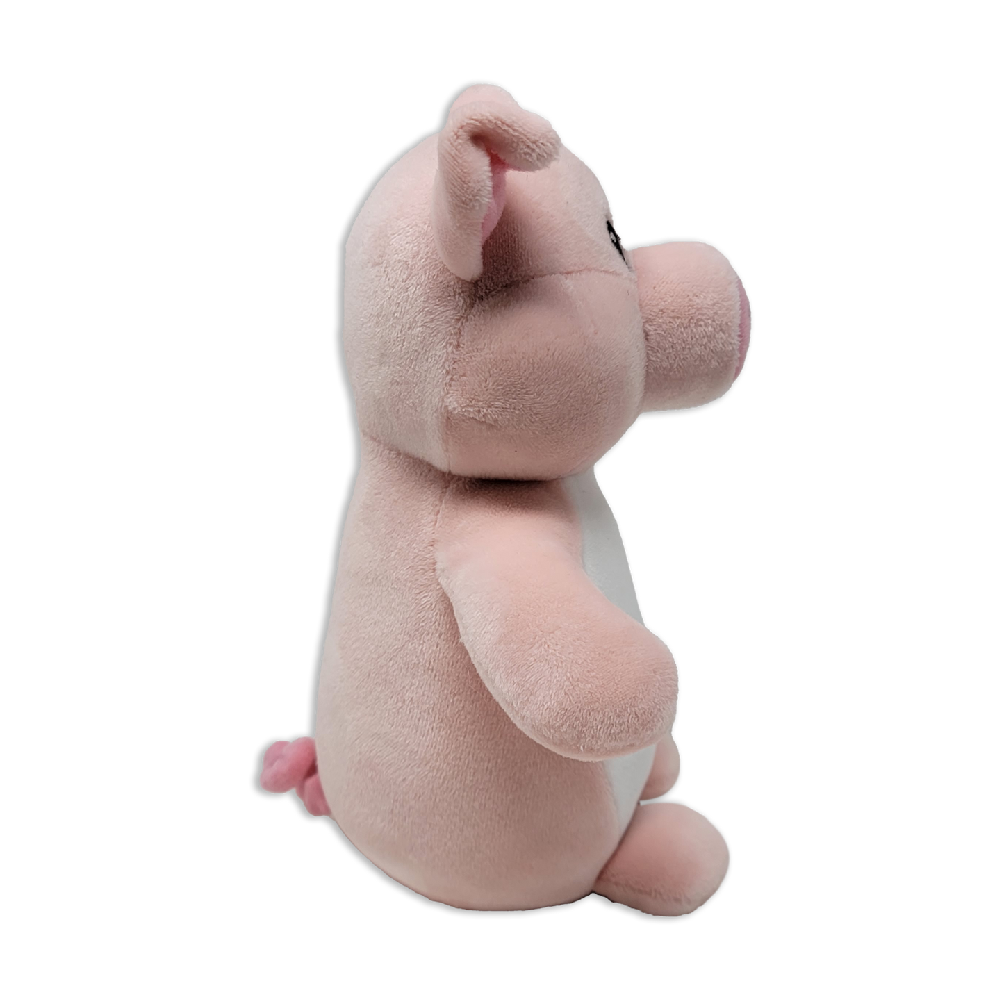 Squishy Pig Plush Animal Sitting 6" Tall