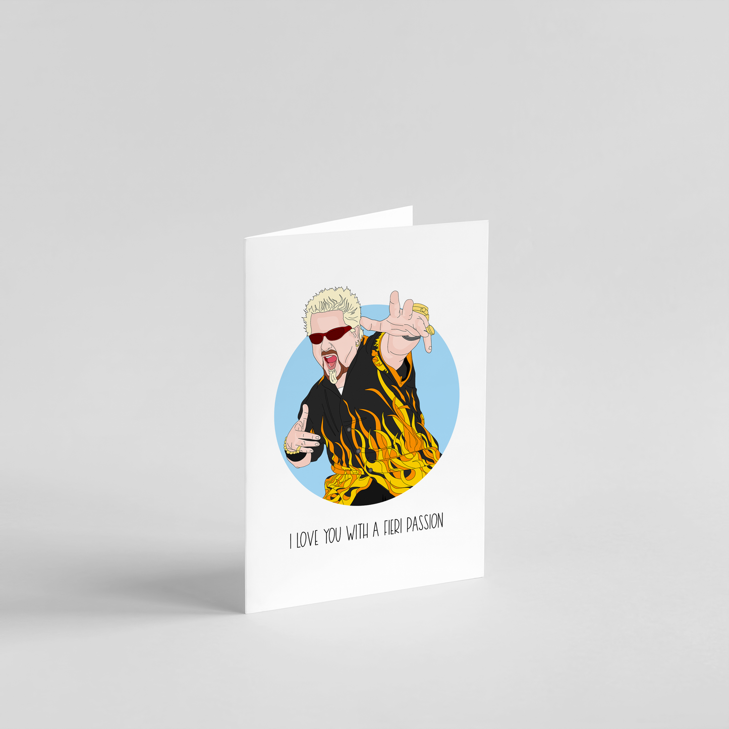 I Love You with a Fieri Passion Card