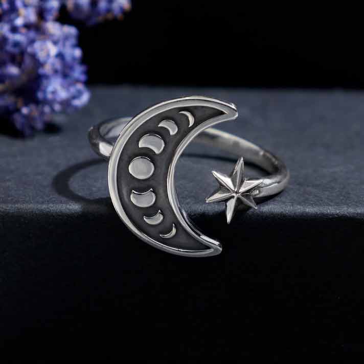 Bronze Adjustable Moon Phase Ring
