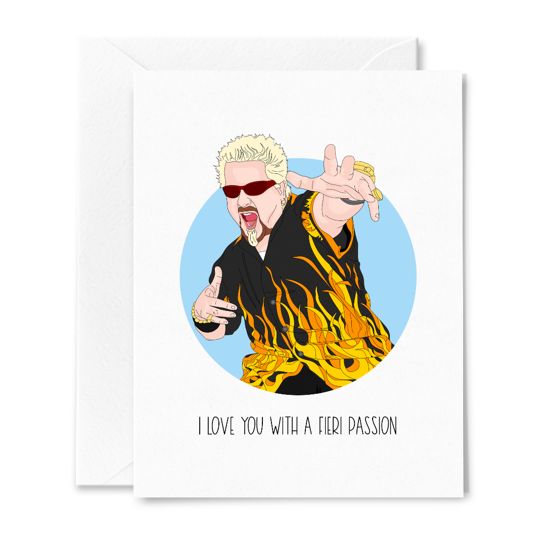 I Love You with a Fieri Passion Card