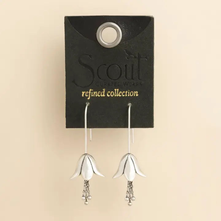 Refined Lily Drop Earring - Silver