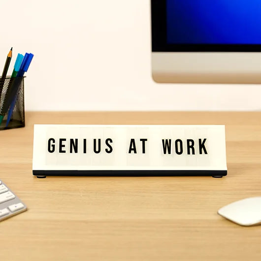 Light-Up Desk Plaque