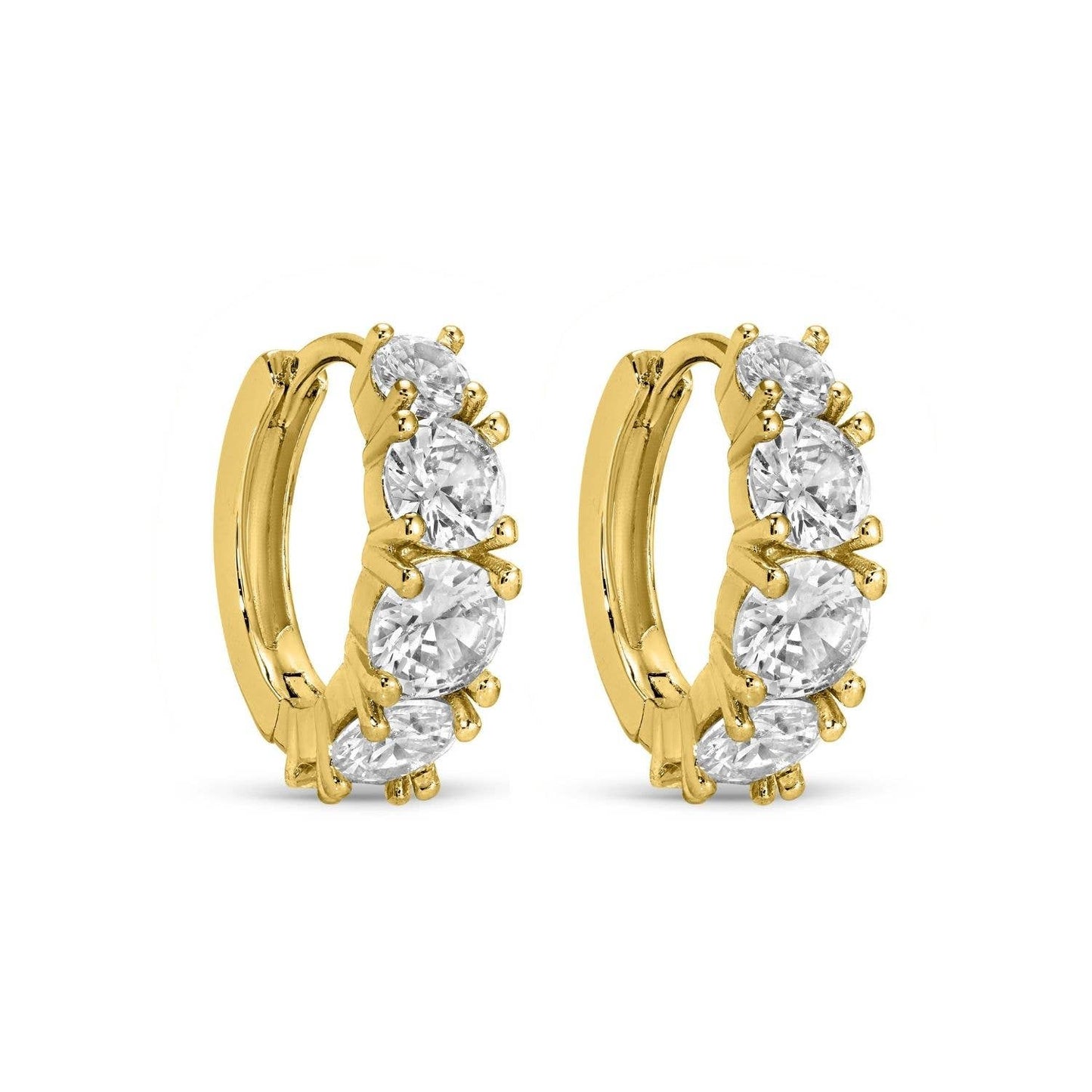 Large Graduating CZ Huggies