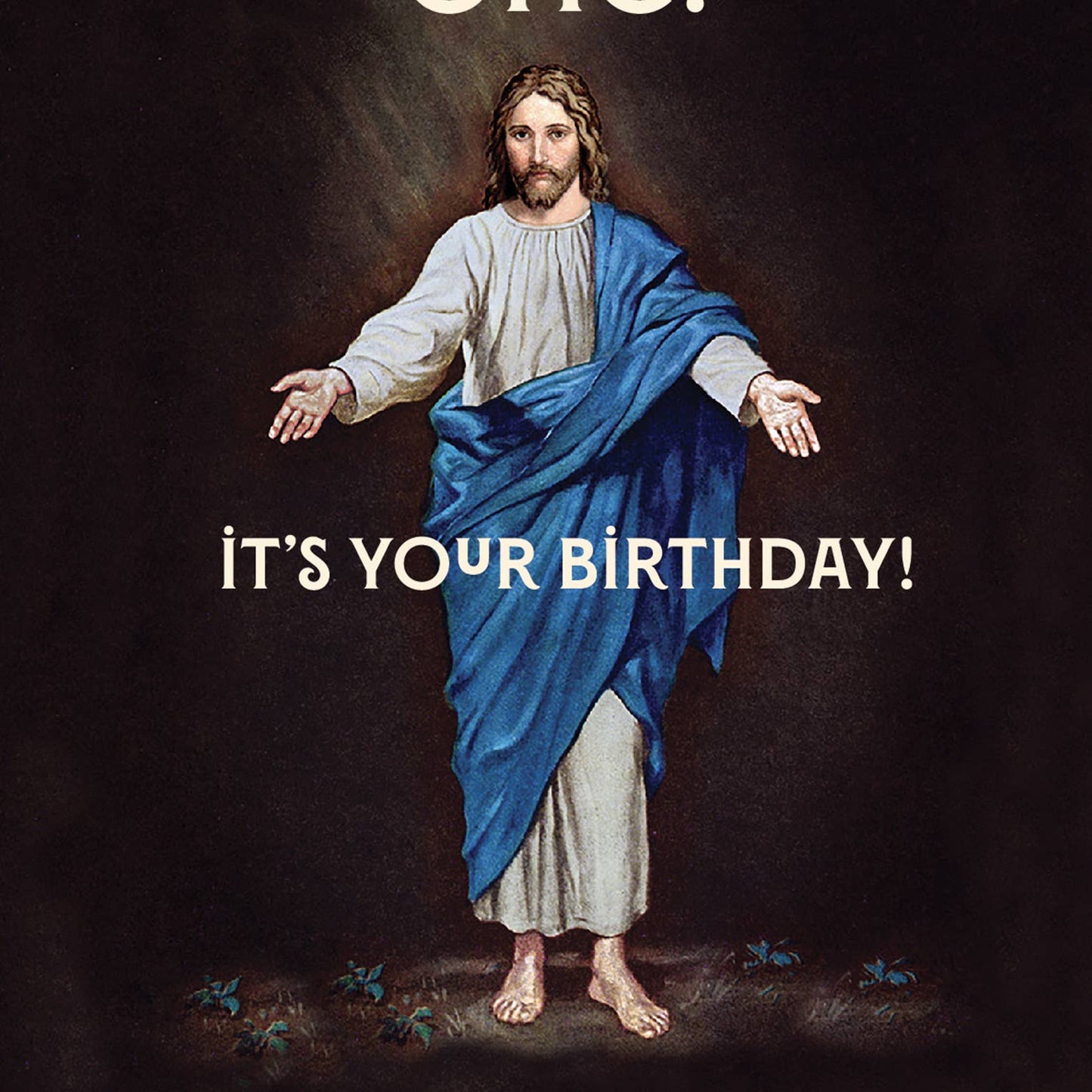 JESUS OMG! Birthday Card