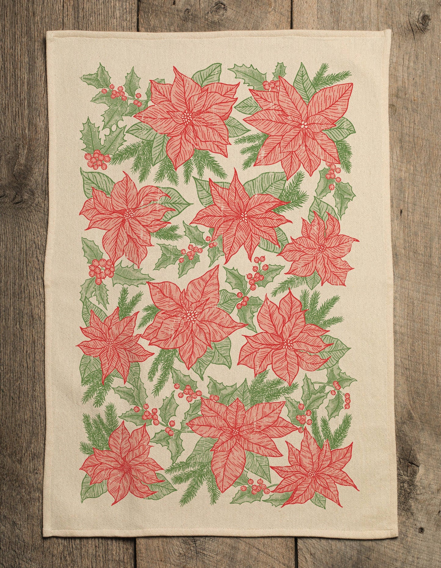 Poinsettia Red - Kitchen Towel