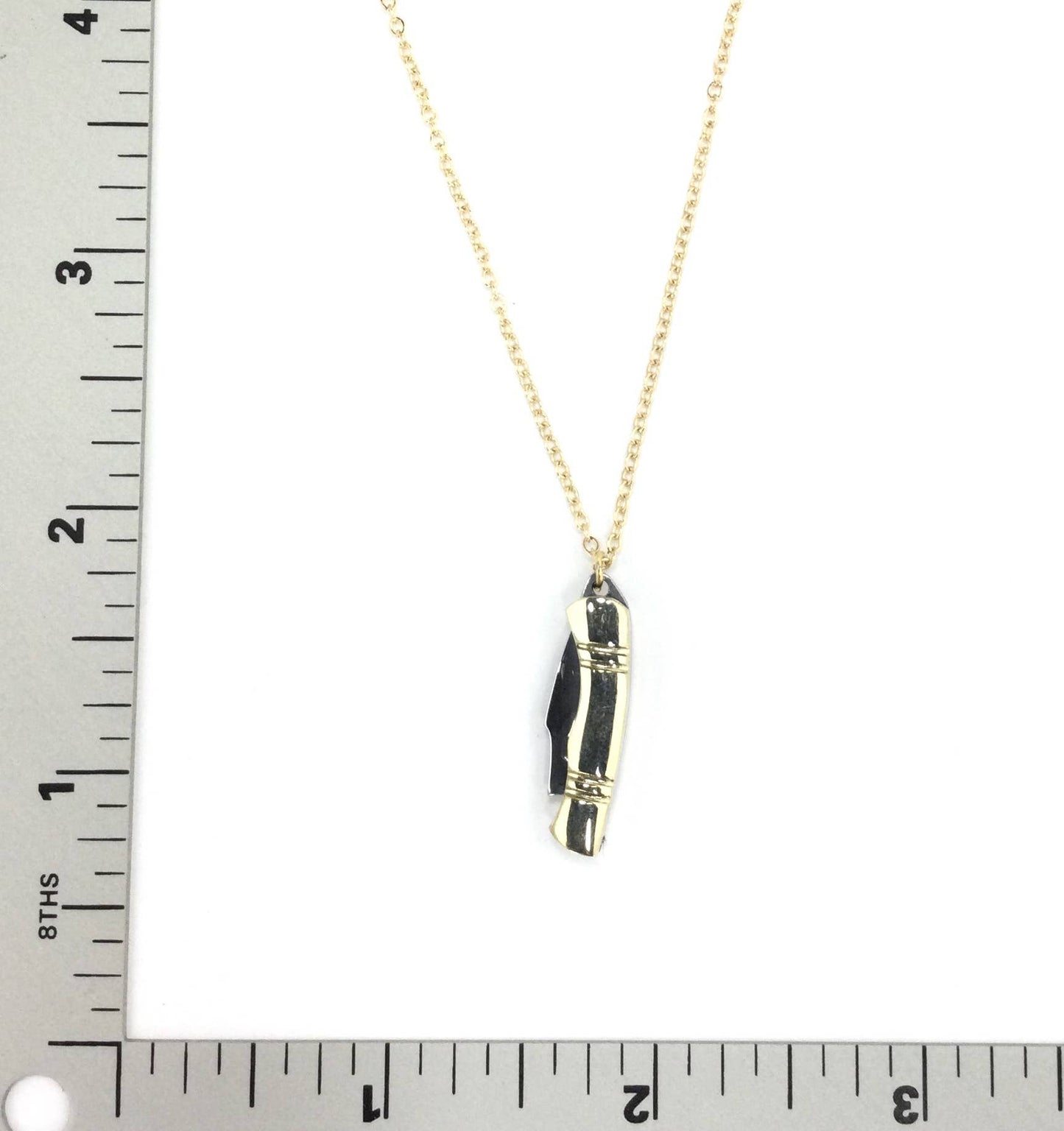 Mini Whimsical Pocket Knife Necklace Chain