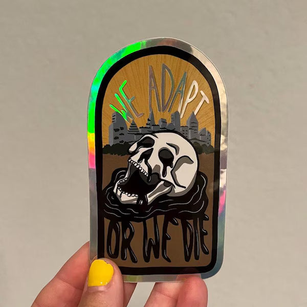 Adapt or Die sticker - Chase Whales