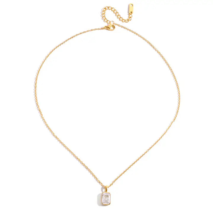 Radiance Baguette Necklace - Waterproof
