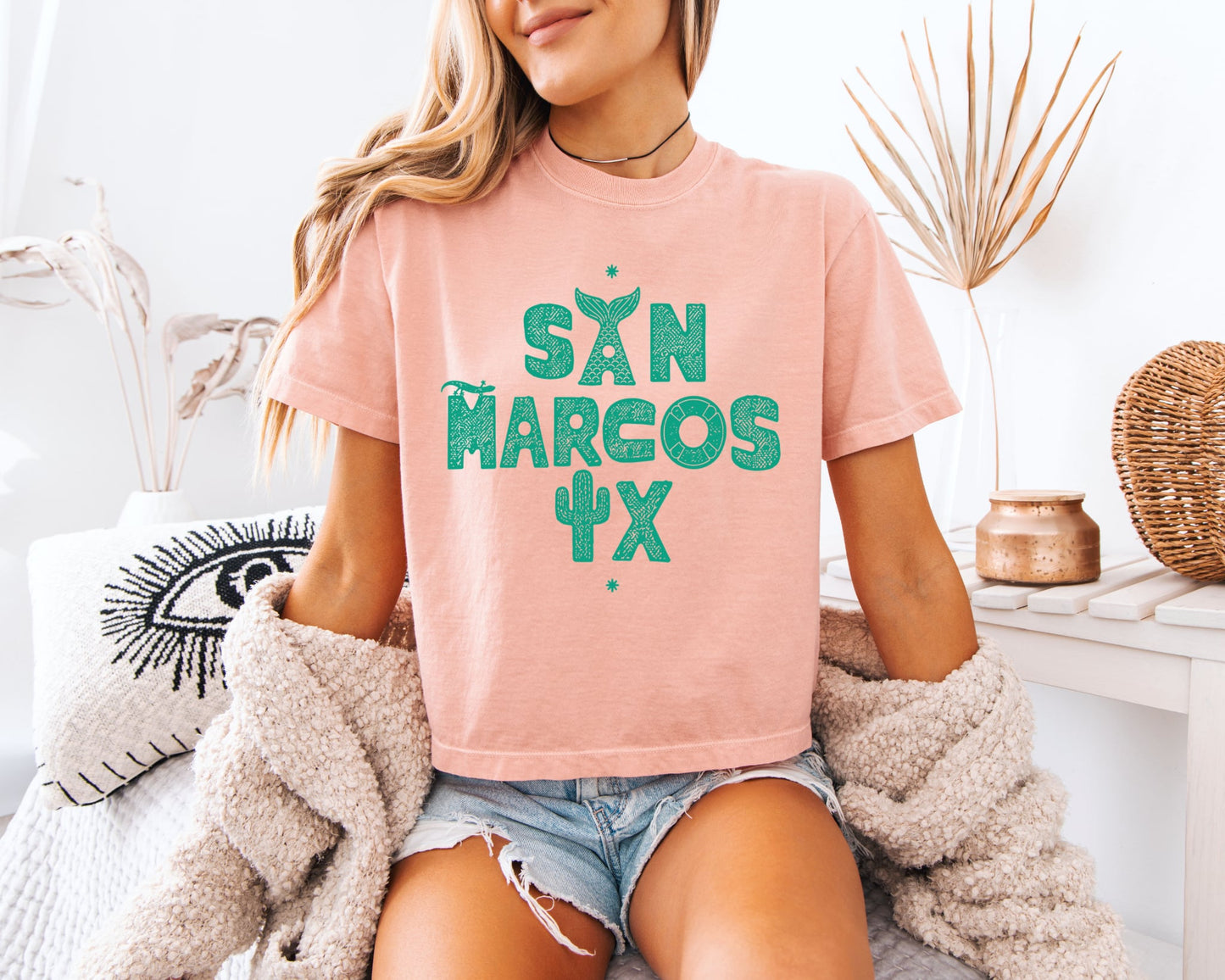 San Marcos Icon Crop Tee