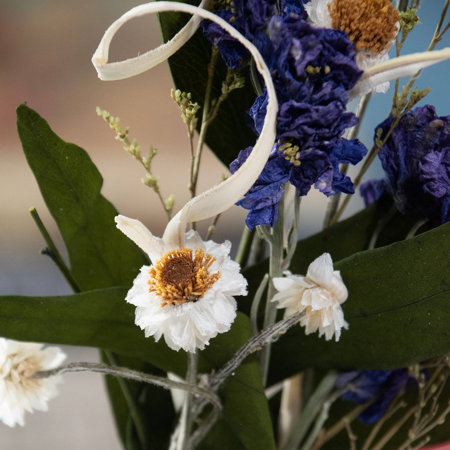 Eucalyptus & Purple Larkspur Mini Bouquet