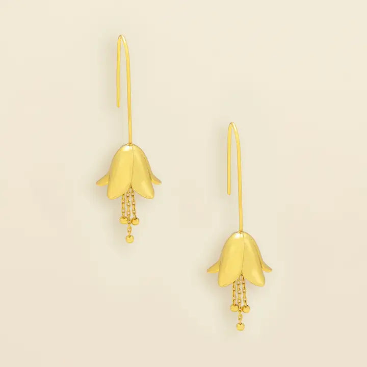 Refined Lily Drop Earring - Gold
