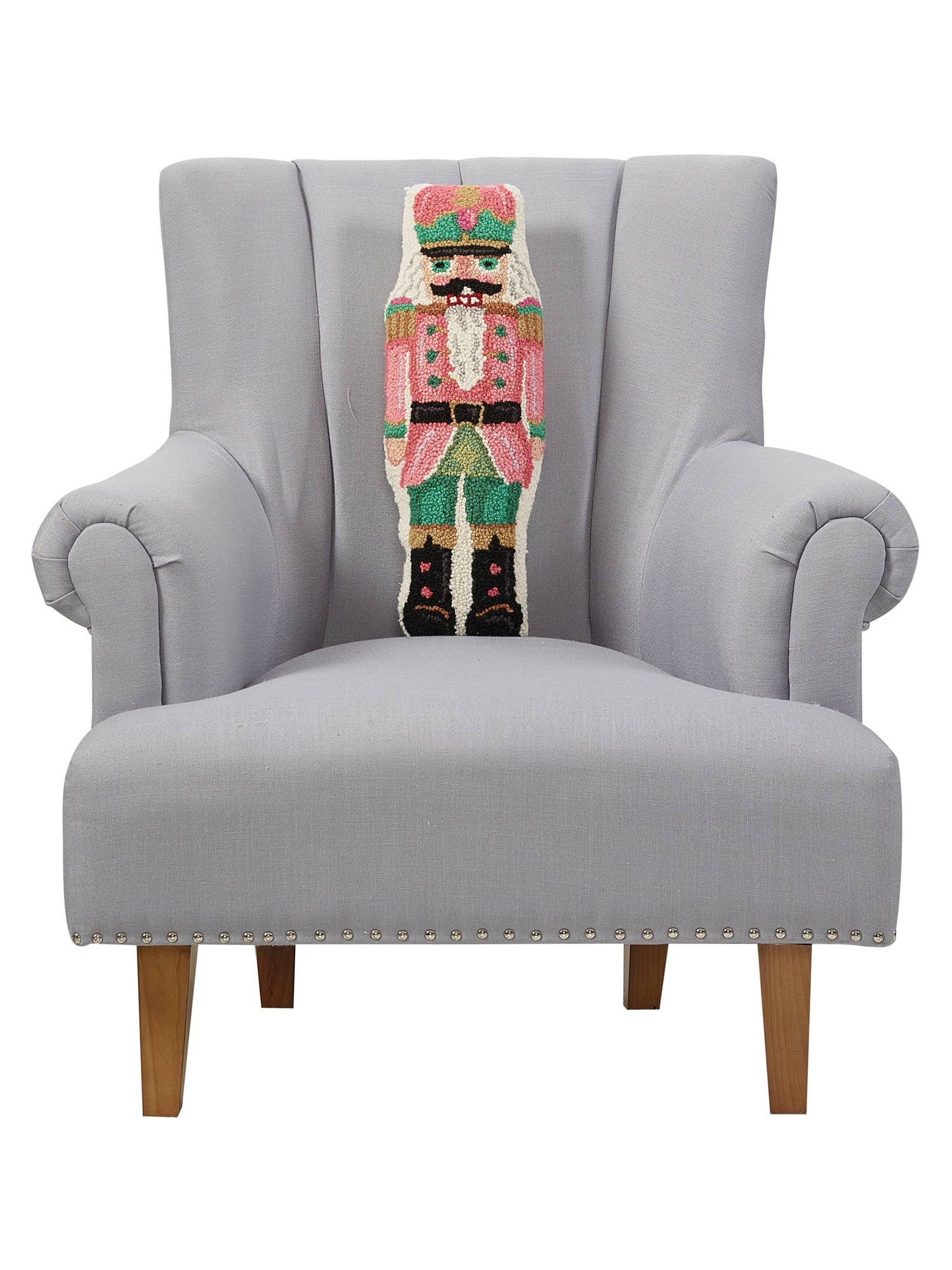 Shaped Pink Nutcracker Hook Pillow