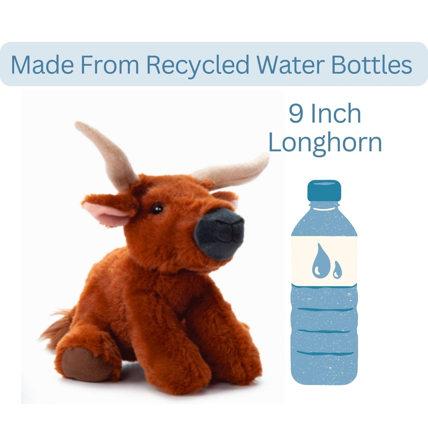 8" (20cm) Wild Onez Longhorn Cow