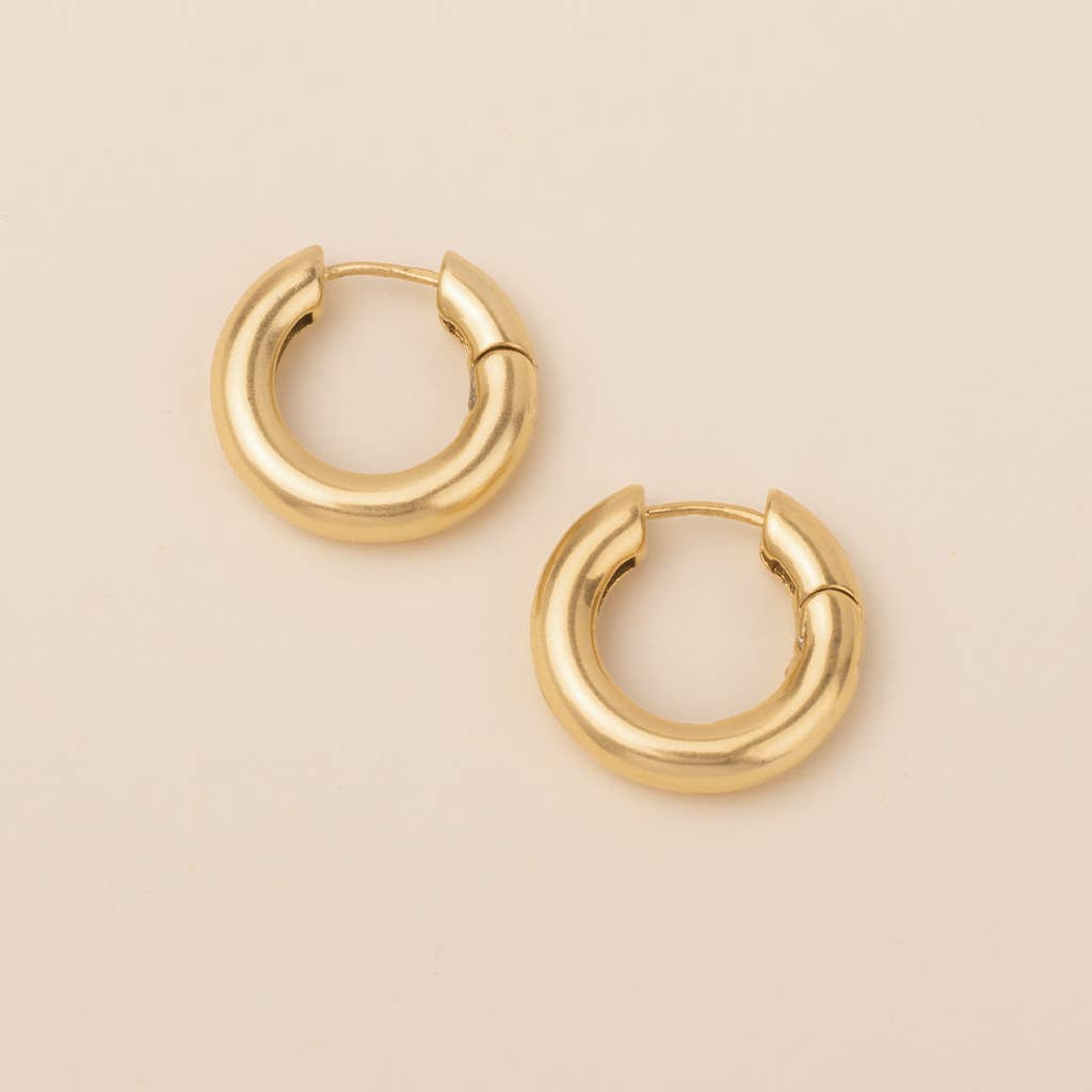 Refined Earring Collection - Stellar Hoop/Gold