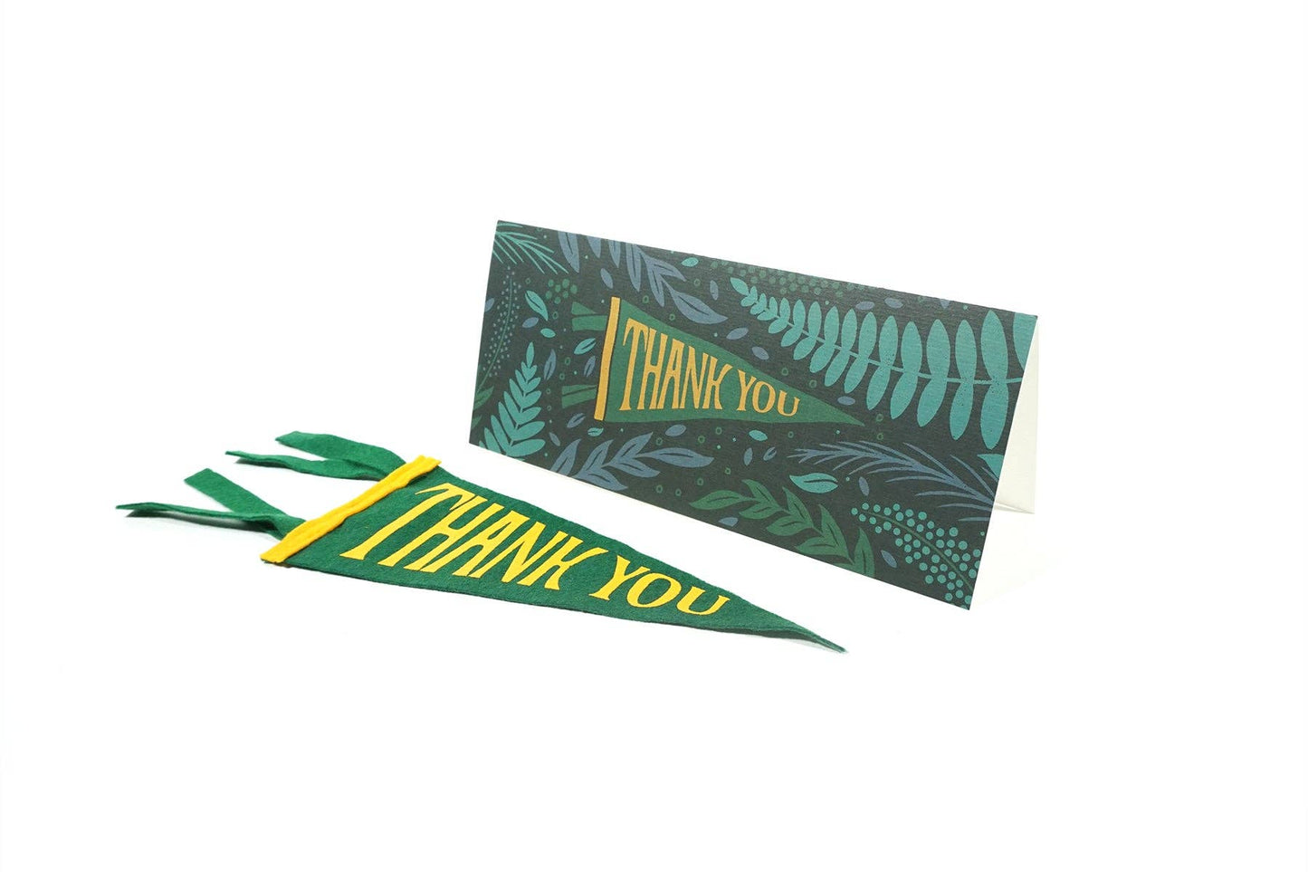 Thank You - Greeting Card & Matching Mini Pennant