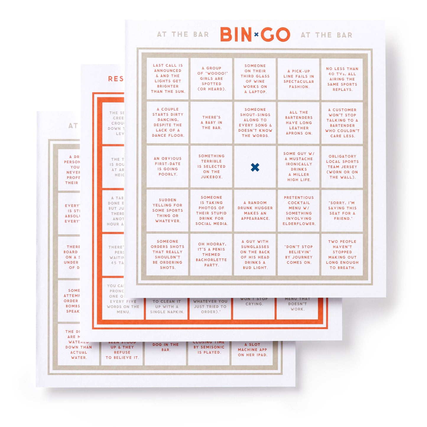 Bin-go Get A Few Drinks Bingo Book