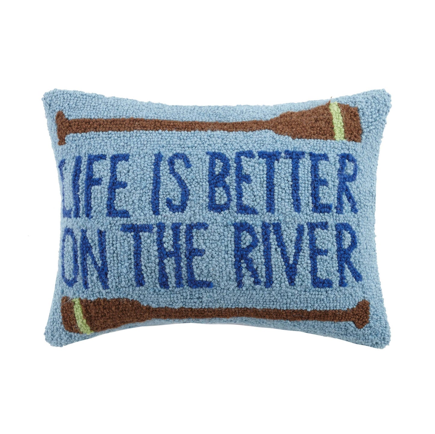 Life is Better on the River Hook Pillow