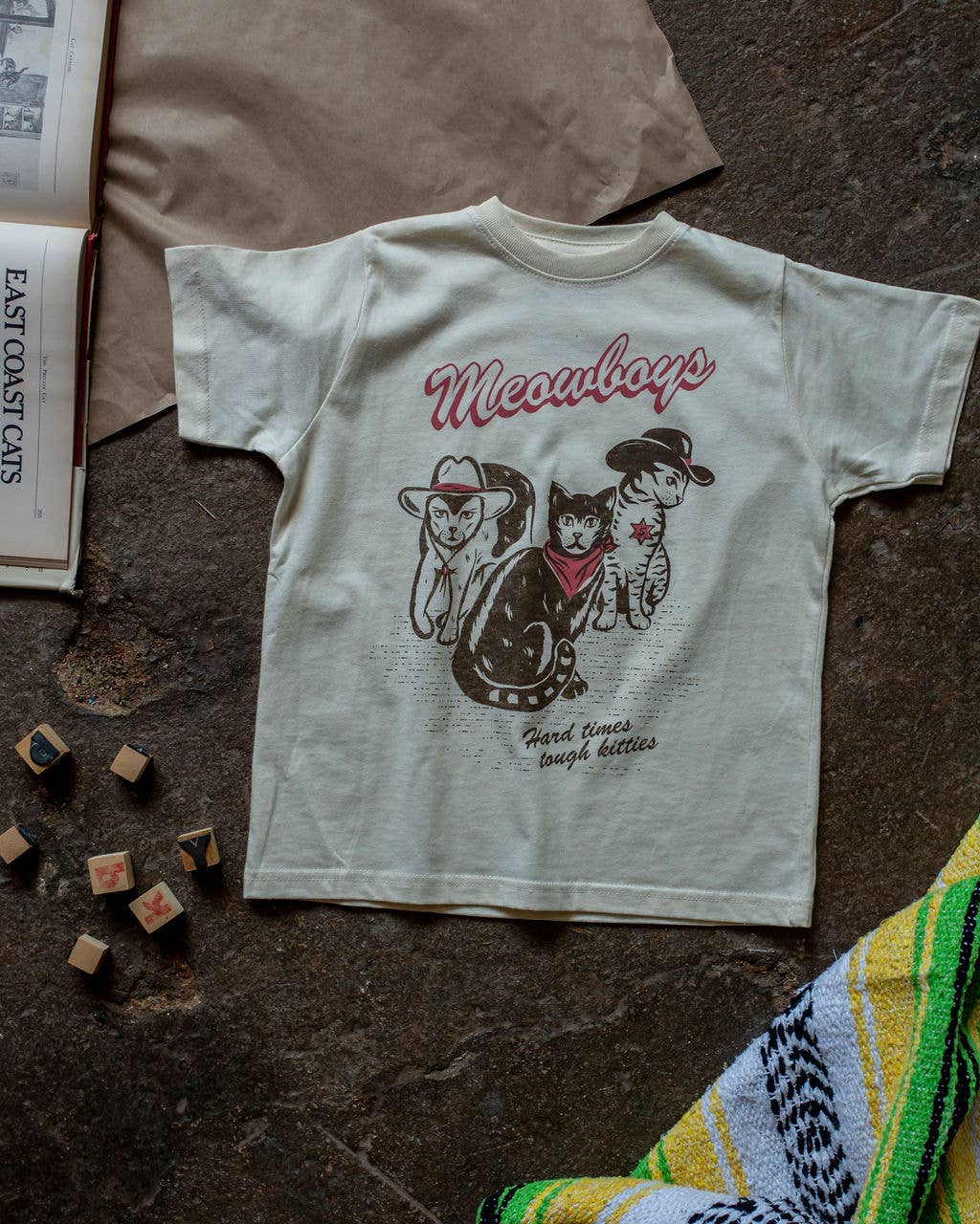 Meowboys Western Kids Tee