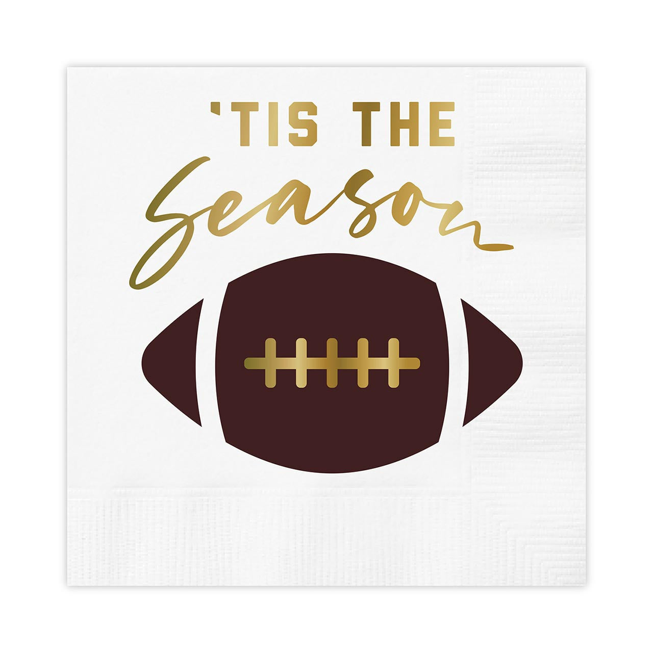 Tis the Season Football Cocktail Napkins