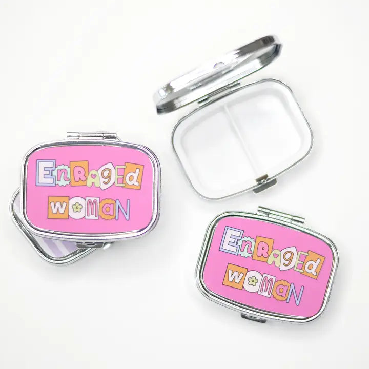 Funny Pill Box Compact Mirror