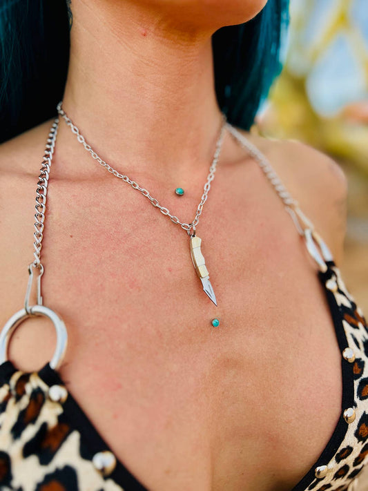 1 1/2" Switchblade Stiletto Necklaces