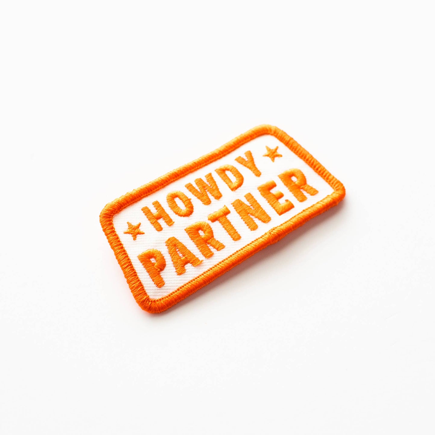 Howdy Partner Embroidered Iron on Patch