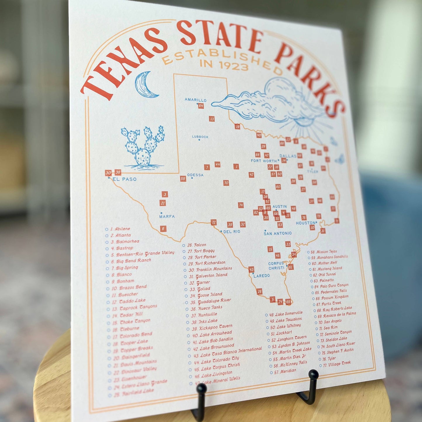 Texas State Park Map