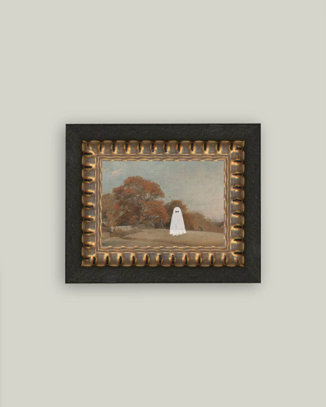 Autumn Field Ghost Framed Antique Art