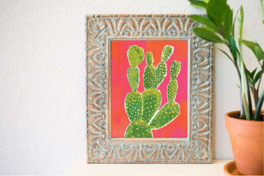 8'' x 10'' Cactus Canvas Print
