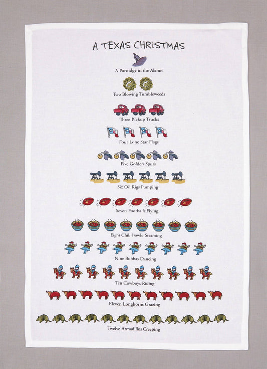 A Texas Christmas Kitchen Towel - DAVID PRICE