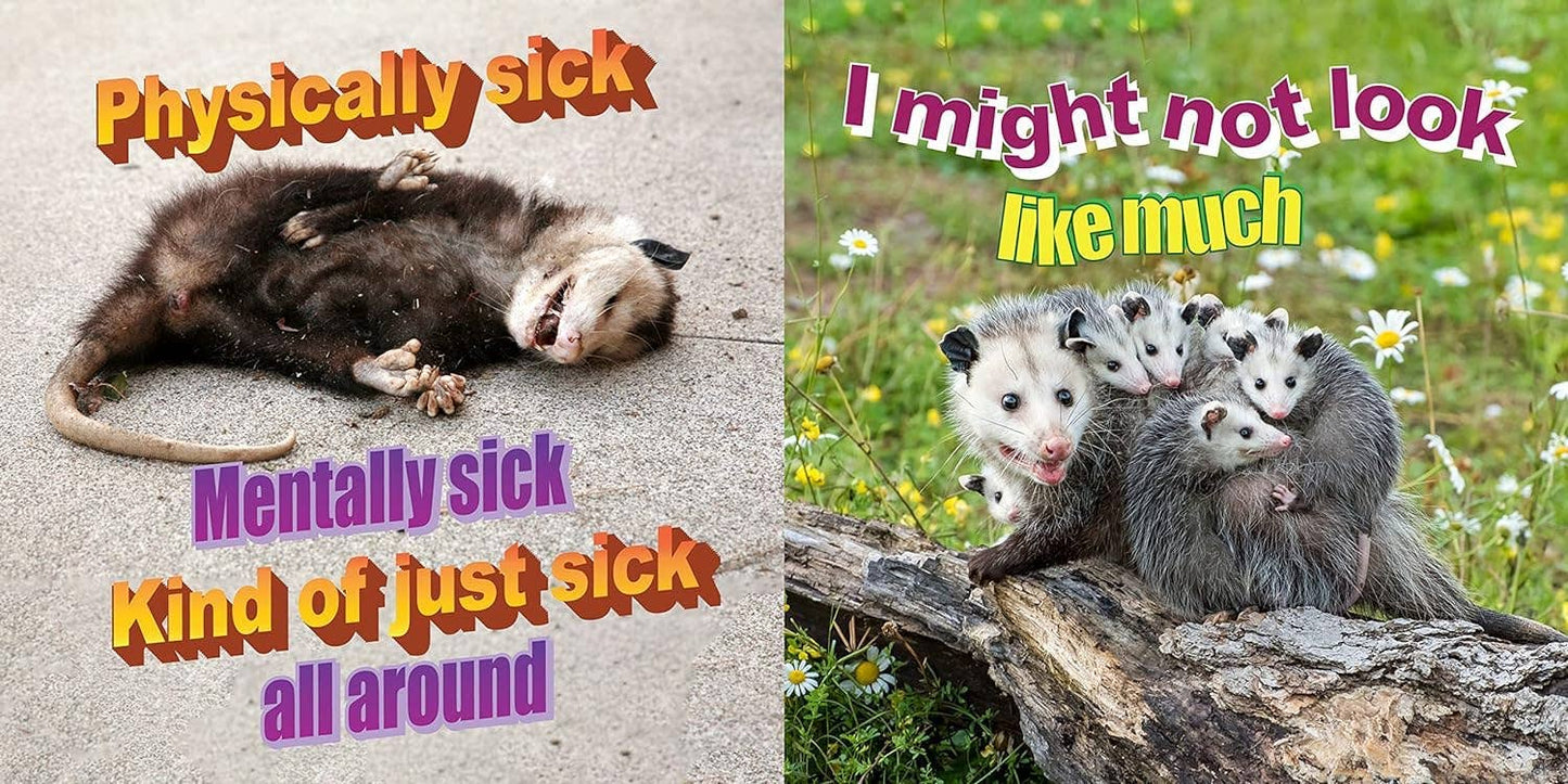 No Thoughts Just Possums Meme Photo Book by Sylvie