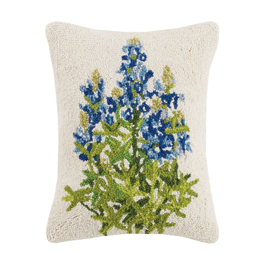 Blue Bonnet Hook Pillow