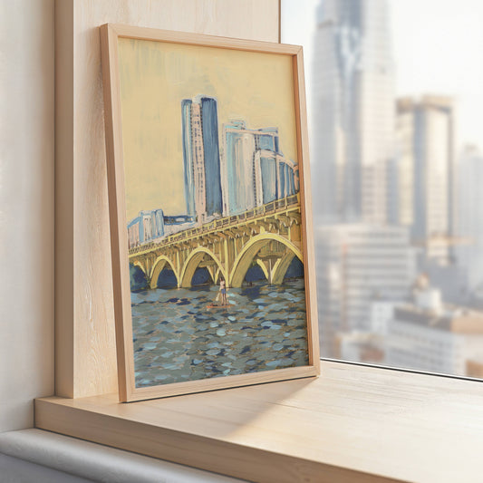 Austin Lady Bird Lake SUP Print