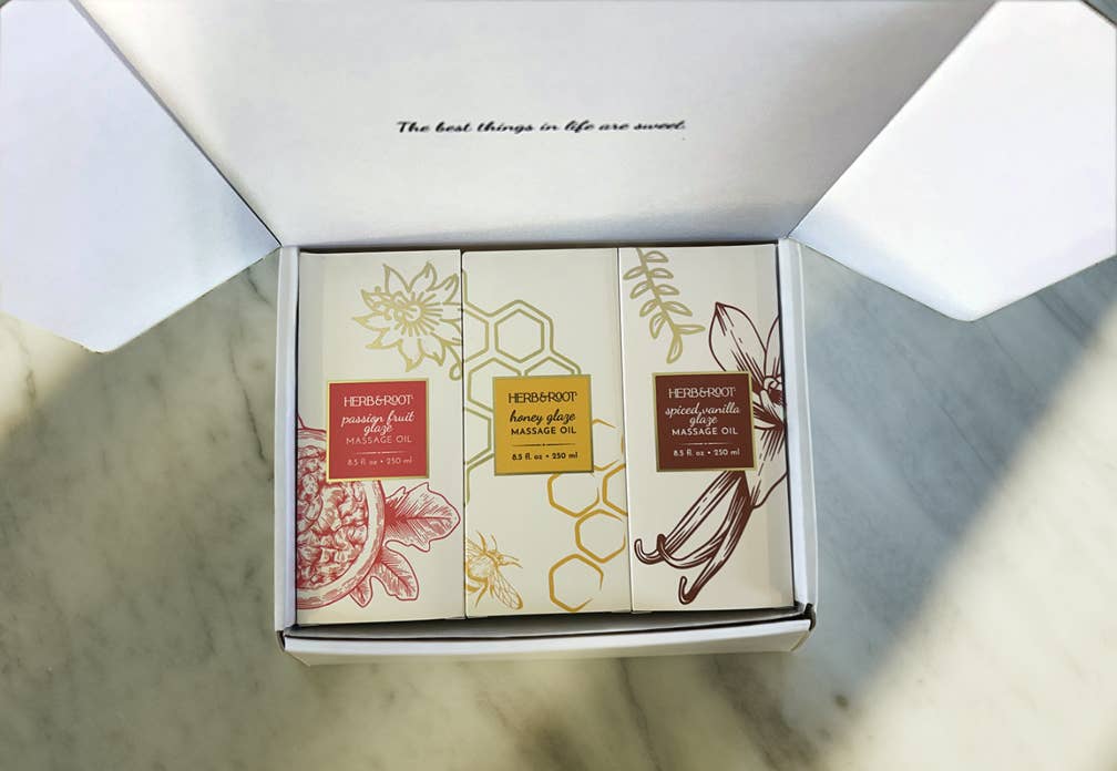 Glaze Massage Oil Gift Set