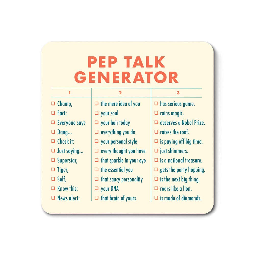 Pep Talk Generator Magnet