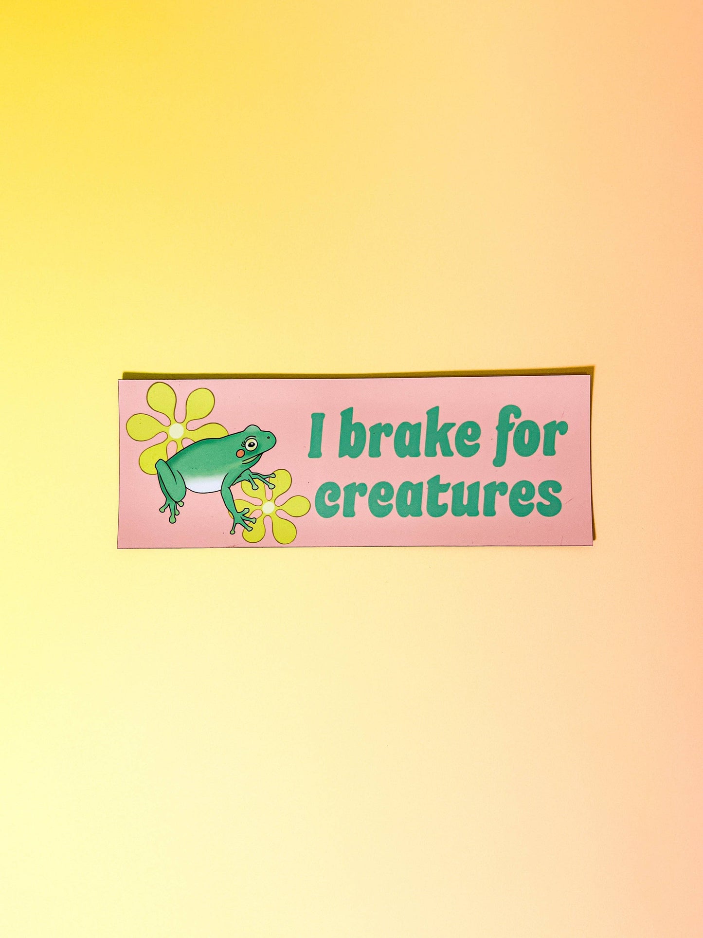 I Brake For Creatures Car Magnet