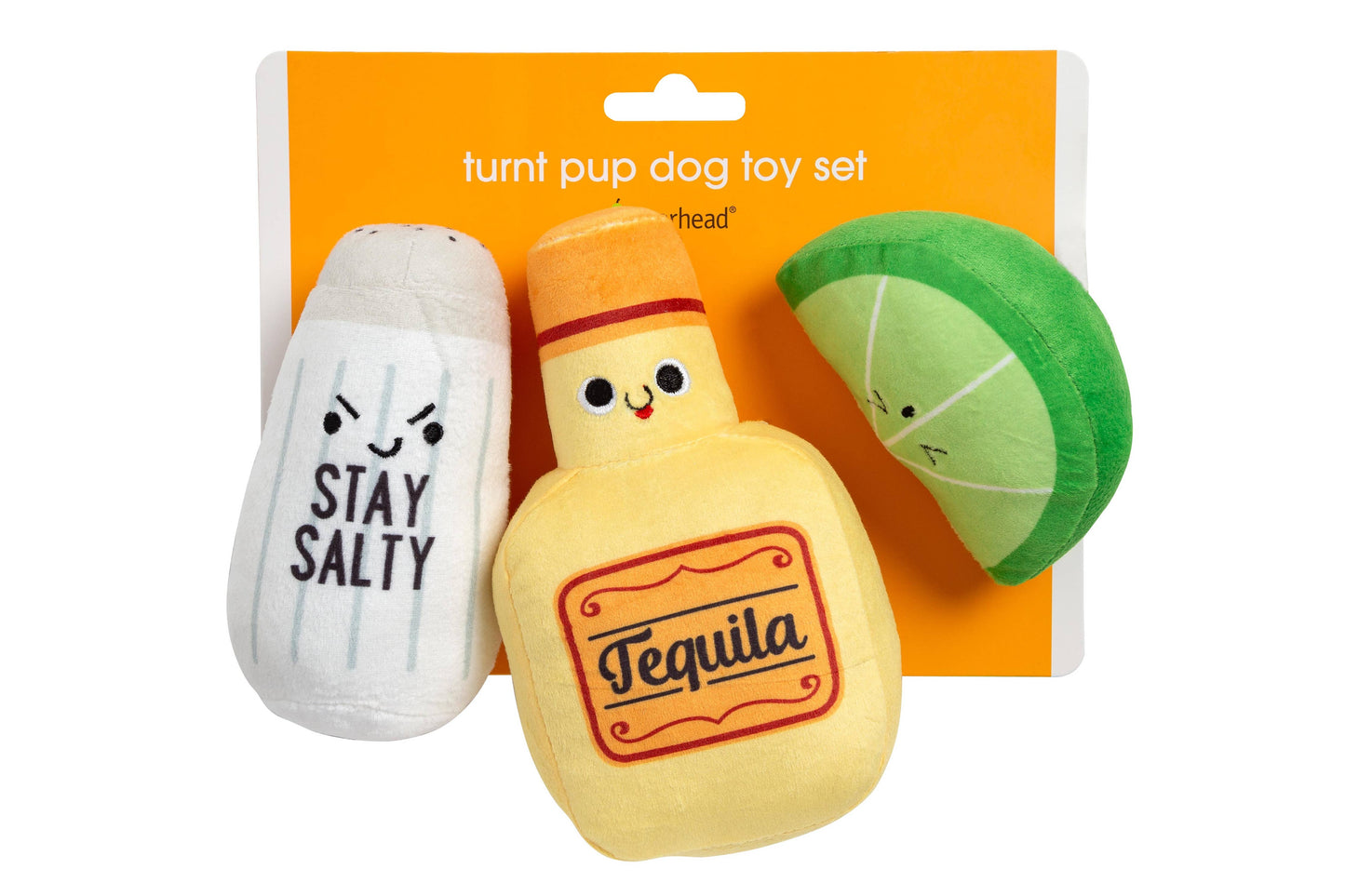 Tequila Lime and Salt Dog Toys, Set of 3