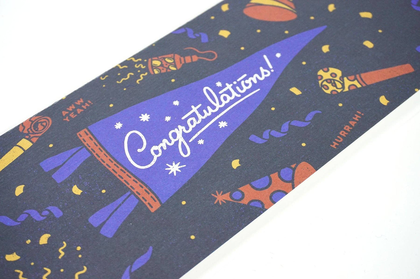 Congratulations! - Greeting Card & Matching Mini Pennant