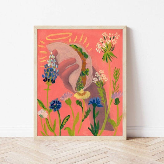 Texas Wildflowers Taco Print
