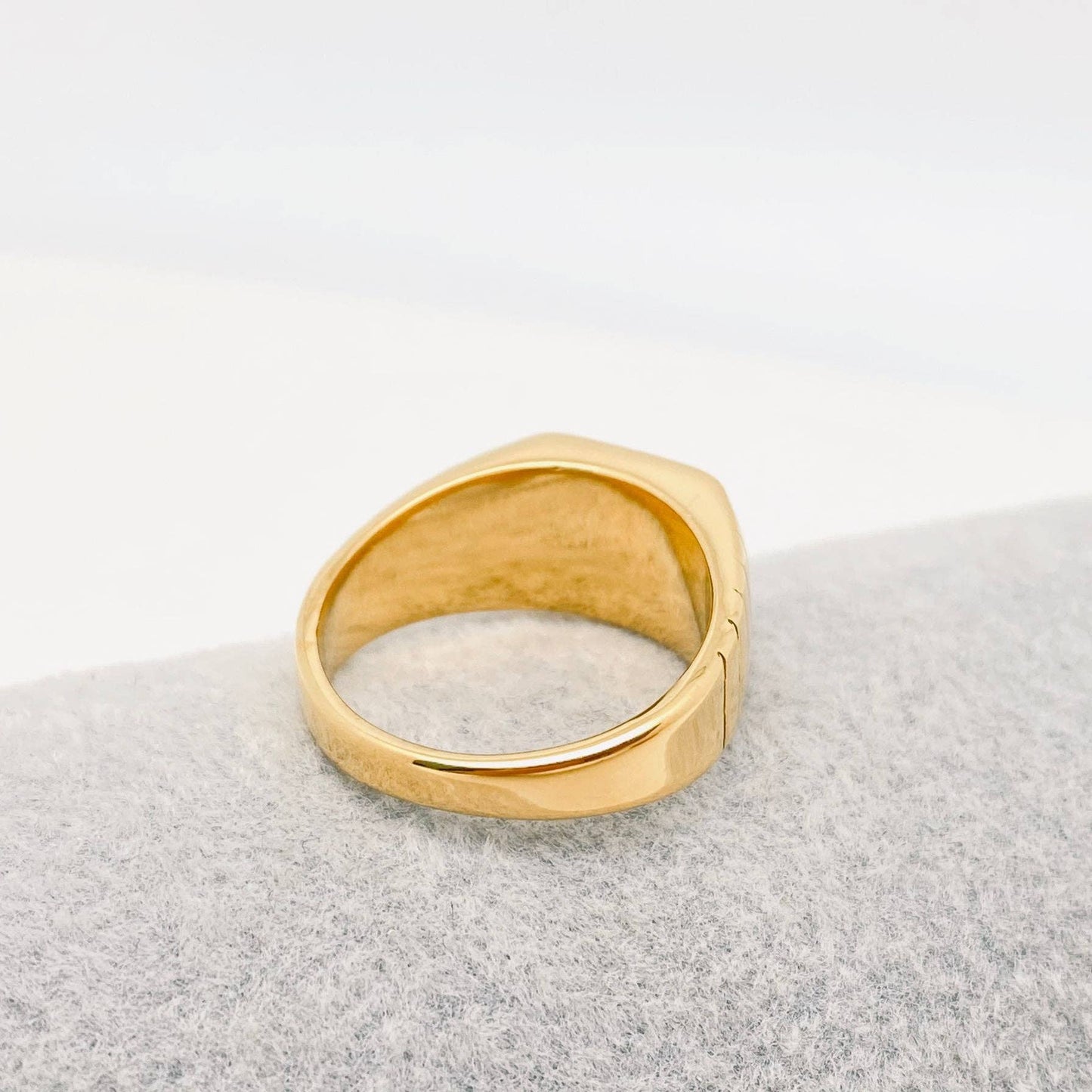"Rich bitch" 18K Gold Plated Stainless Steel Ring
