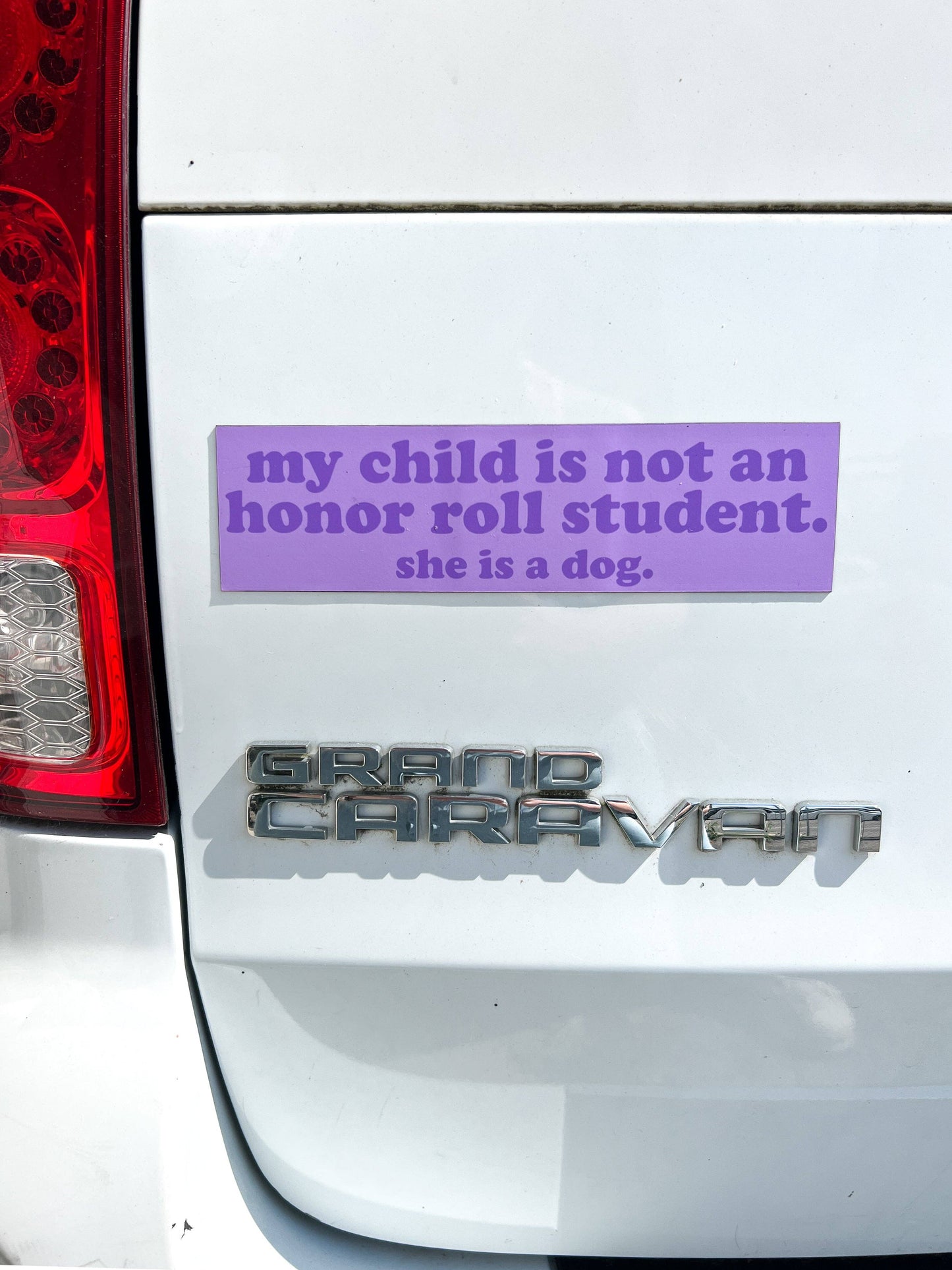 Honor Roll Car Magnet - Purple