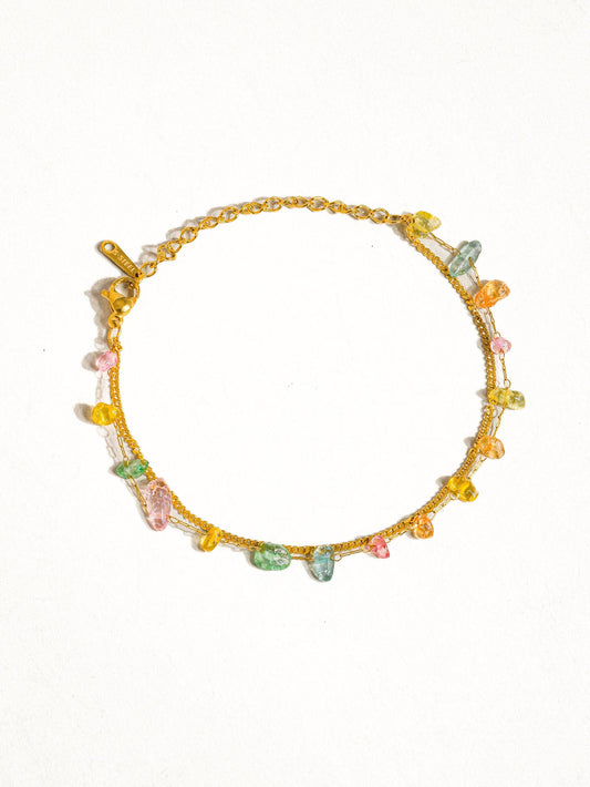 Blakelyn 18K Gold Non-Tarnish CZ Stone Chain Bracelet