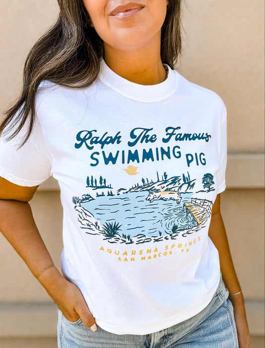 Ralph the Famous Swimming Pig Graphic Tee