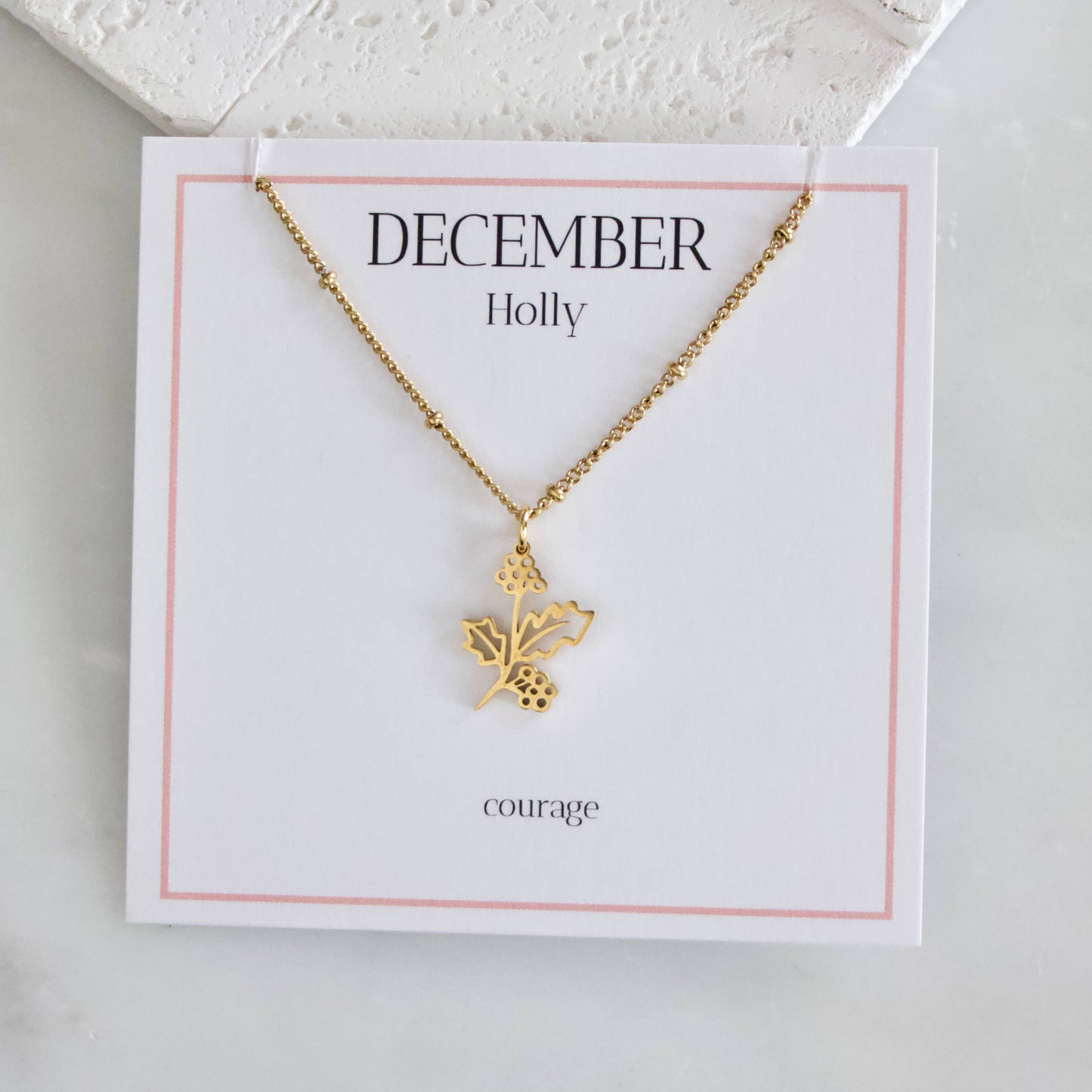 12 Birth Moth Flower Necklaces With Display