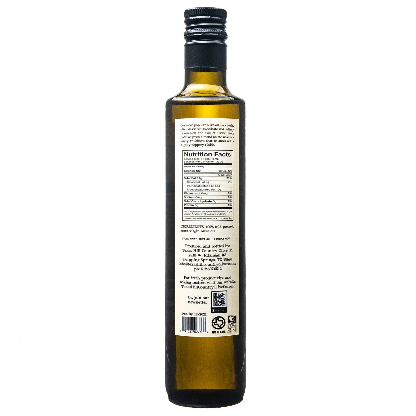 Sola Stella Extra Virgin Olive Oil - 500ml