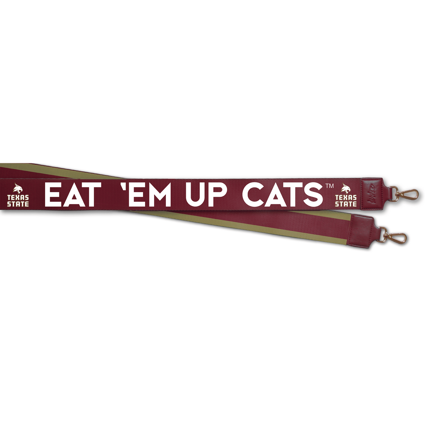 Texas State Bobcats Team Chant Purse Strap – 2"