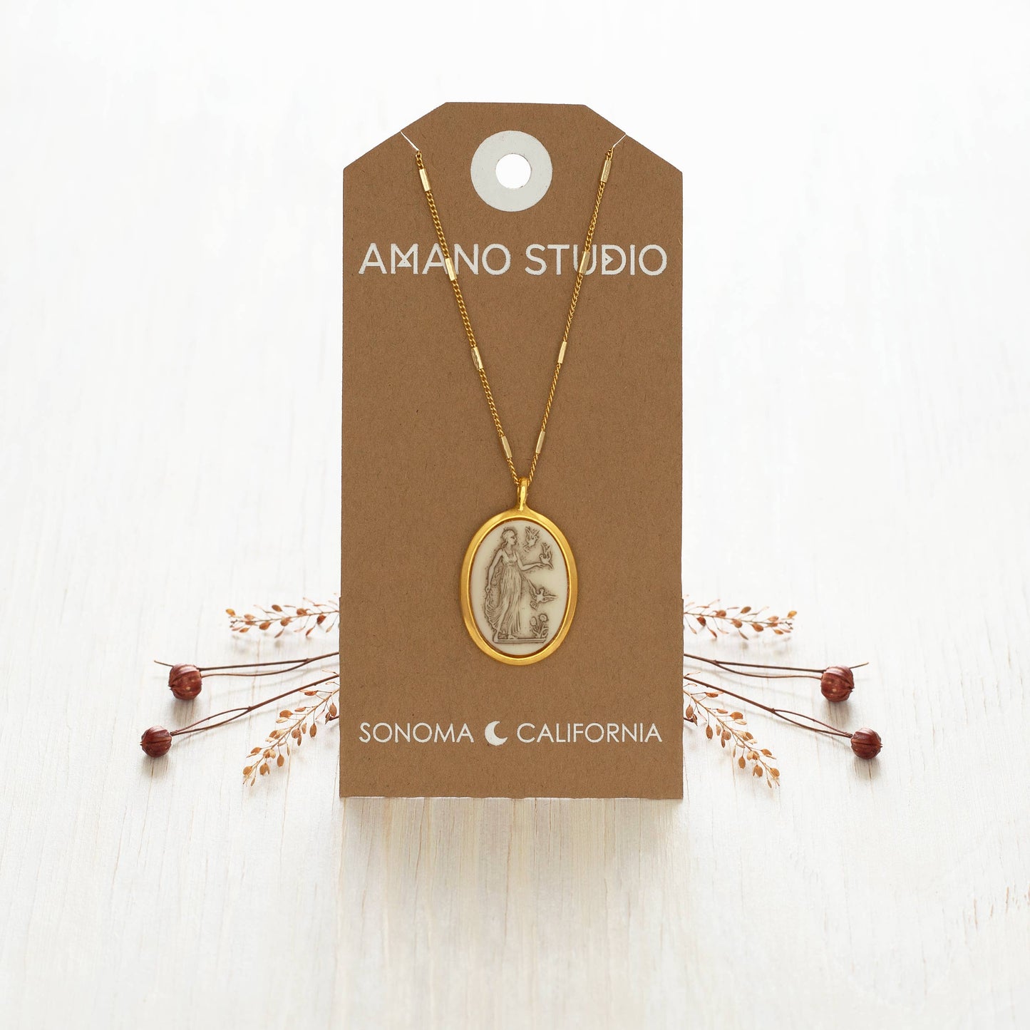 Aphrodite  Vintage Cameo Necklace