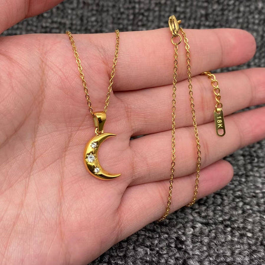 Moon Charm Necklace